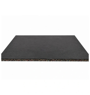 Doorlopende Rubbervloer 20 mm 100 x 100 cm Matzwart