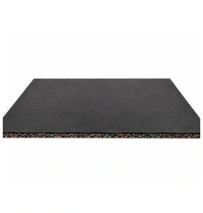 Doorlopende Rubbervloer 20 mm 100 x 100 cm Matzwart