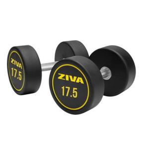 Mancuernas redondas goma Ziva Performance (par) (Peso: 17.5kg)