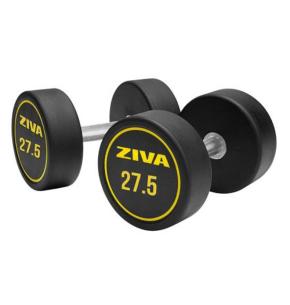 Mancuernas redondas goma Ziva Performance (par) (Peso: 27.5kg)