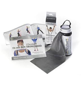Theraband Zwart Elastische Band (Zakje+Handboek) 2.5 m (Weerstand: Level 5)