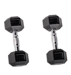 O'live  Rubber Hex Dumbbells (paar) (Gewicht: 8kg)