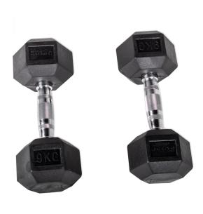 O'live  Rubber Hex Dumbbells (paar) (Gewicht: 9kg)
