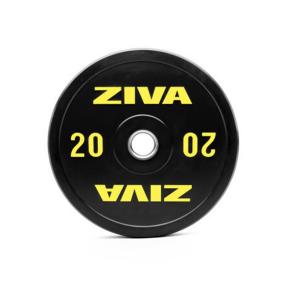 Disco olímpico Bumper Ziva Performance Negro (Peso: 20kg)