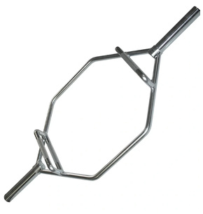 Body-Solid Olympische Shrug Bar met Verhoogde Handgrepen