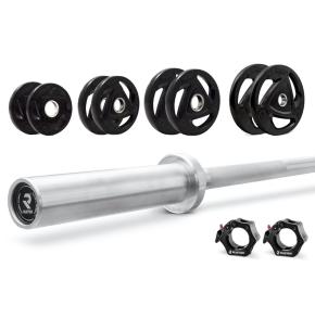 Ruster Pack Barbell en Discs met greep 80kg 
