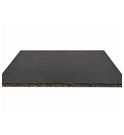 Doorlopende Rubbervloer 20 mm 100 x 100 cm Matzwart