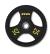 Disco olímpico acero Ziva Performance Negro/Amarillo (Peso: 25kg)
